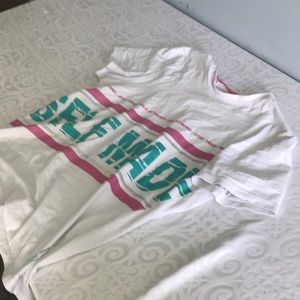 Self made white tee